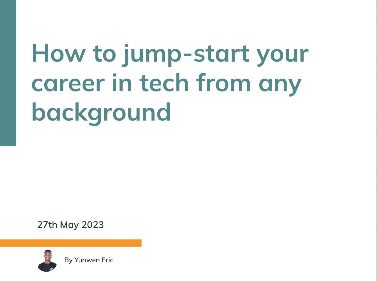 How to jump-start your career in tech from any background